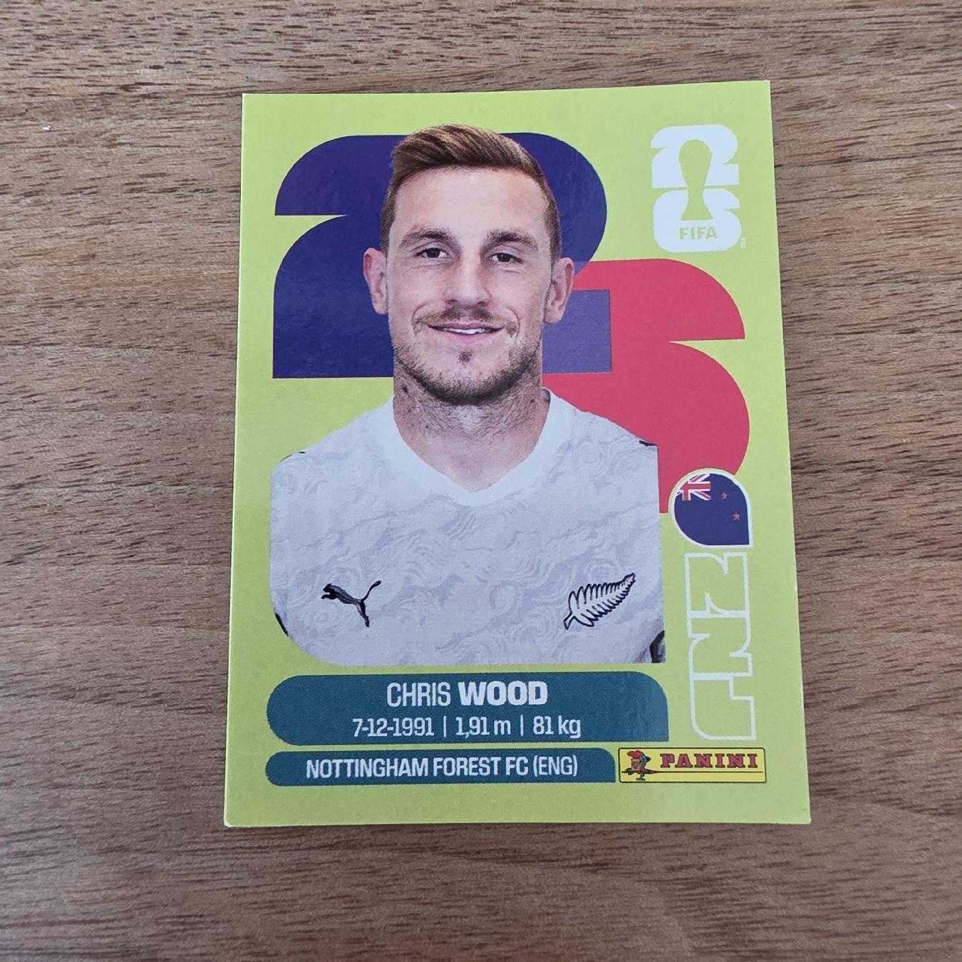 Panini Cartes à collectionner: Panini NZL17Chris Wood  – Neuf avec emballage d'origine à Buchs AG par LogoParts