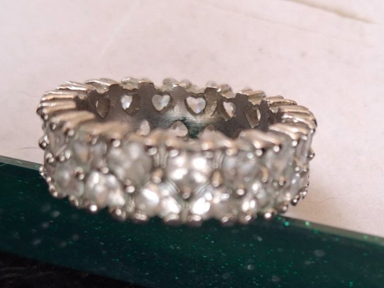 Anelli: Funkelnder Cocktail Ring opulent Modeschmuck, Gr. 19 mm – Usato da Münchenbuchsee venduto da babilibern 2