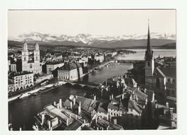 Ansichtskarte Zürich mit Glarneralpen
