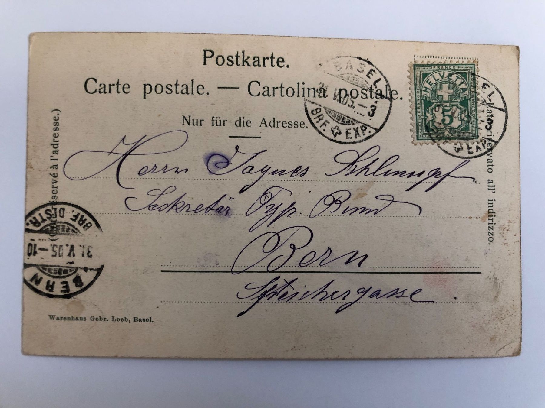 Cartoline postali: AK Basel – Usato da Nunningen venduto da anclaudia 1