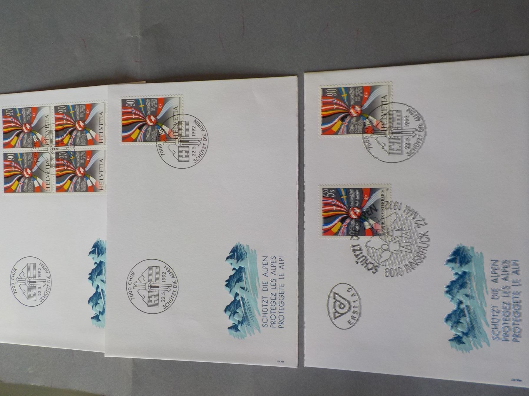 Alle Briefmarken: 1992,FDC,Gemeineinschaftsausg.CH/Oesterr – Neu (gemäss Beschreibung) aus Muri b. Bern von Ricardoverkauf