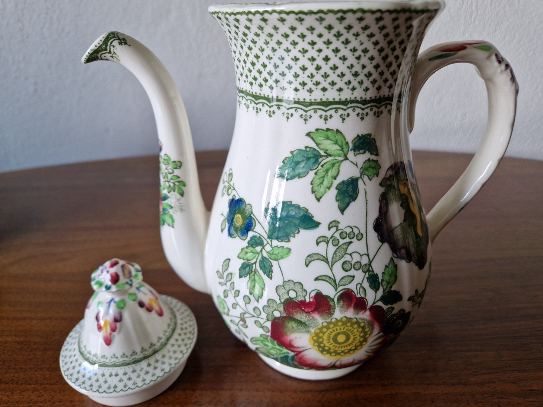 Teekannen: Antike Kaffeekanne , Masons, England – Gebraucht aus Bern von Antikbatik 1