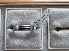 Titanring Boccia mit Schwarz,