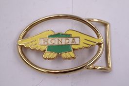 Grosse HONDA Gürtelschnalle Vintage emailliert für Biker