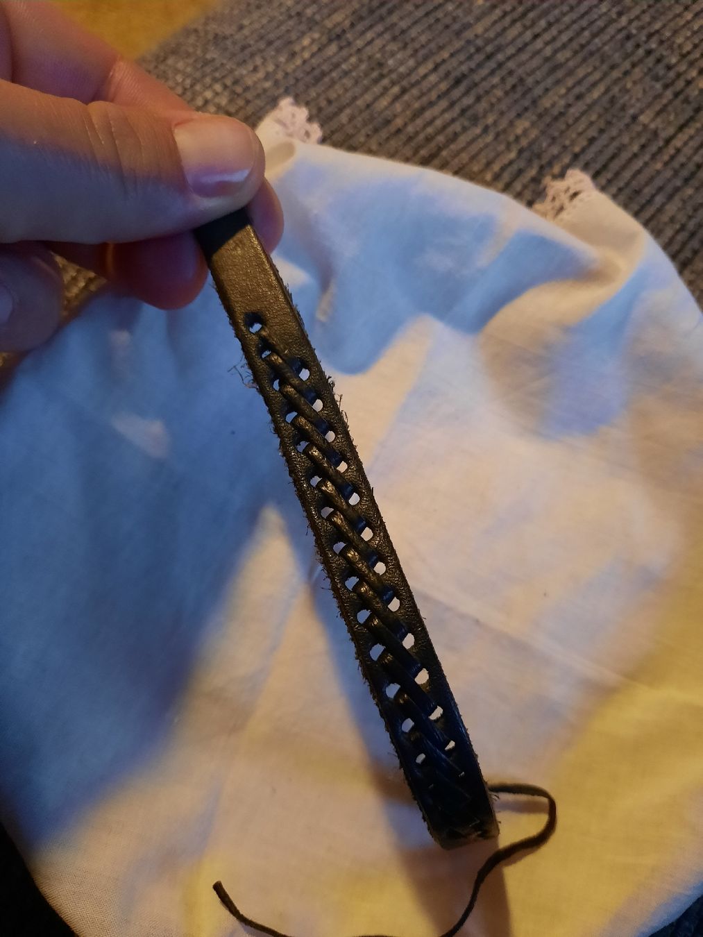 Bracciali & Braccialetti: Schwarzes Leder Armband – Nuovo (secondo la descrizione) da Unterterzen venduto da elebo