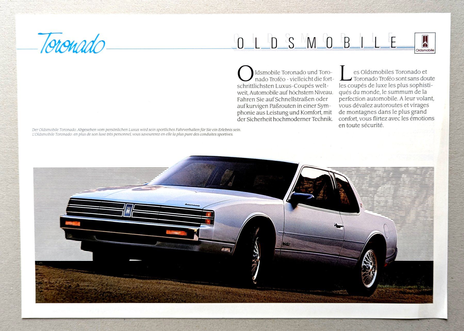 Oldsmobile Documenti: Originalkatalog "OLDSMOBILE TORONADO", 1989 – Nuovo (secondo la descrizione) da Olten venduto da VanishingPoint.71