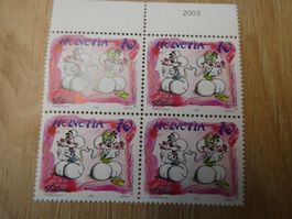 Diddl Briefmarkenblock (4 Briefmarken) ungestempelt Fr. -.70