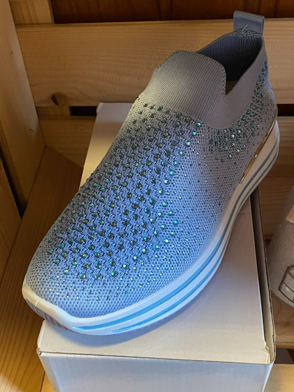 Scarpe da donna: SNEAKER SCHUHE DAMEN,HELLBLAU – Nuovo e nell'imballaggio originale da Meienried venduto da ManuelaBoutique 2