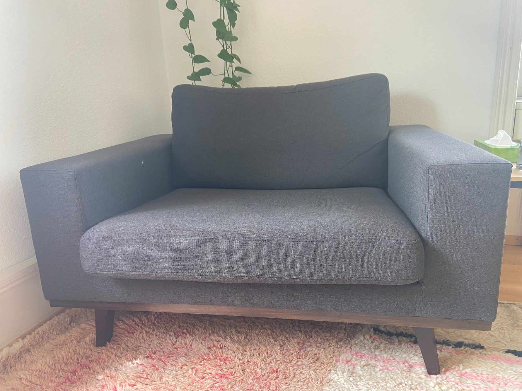 Ikea Poltrone: Gemütlicher breiter Sessel, dunkelgrau, gebraucht – Usato da Zuerich venduto da iljaja 3