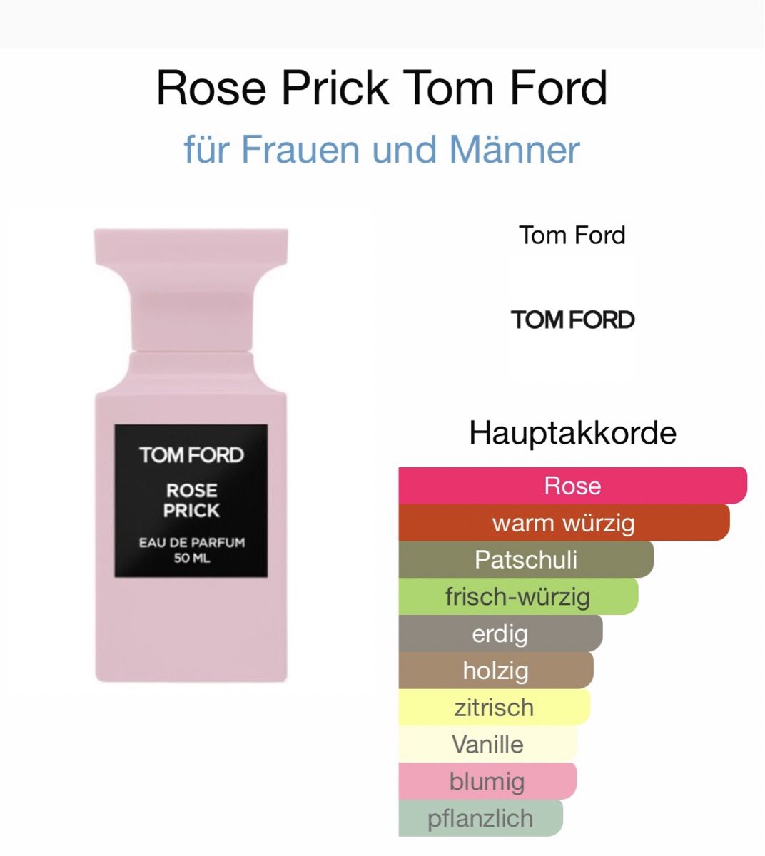 Tom Ford Profumi & Eau de Toilette: Tom Ford Rose Prick - 2ML - Probe – Nuovo (secondo la descrizione) da Düdingen venduto da parfum_tester 2