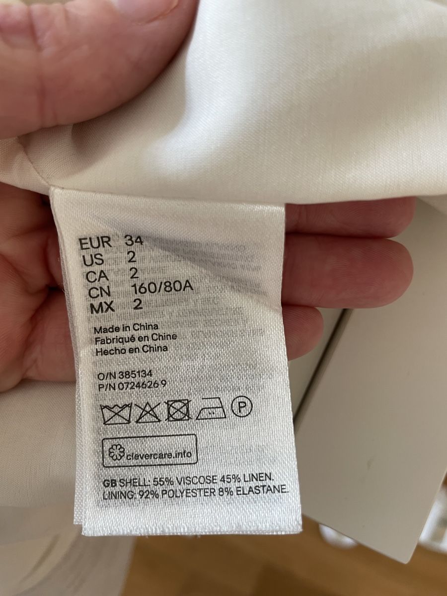 H&M Jacken: BEIGE LINEN BLAZER FROM H&M XS – Gebraucht aus Zürich von lydia.joray 4
