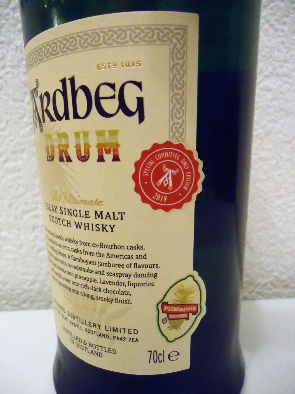 Ardbeg Bevande alcoliche: Ardbeg Drum Committee Release 2019 – Nuovo e nell'imballaggio originale da Elsau venduto da Rumsammler 4