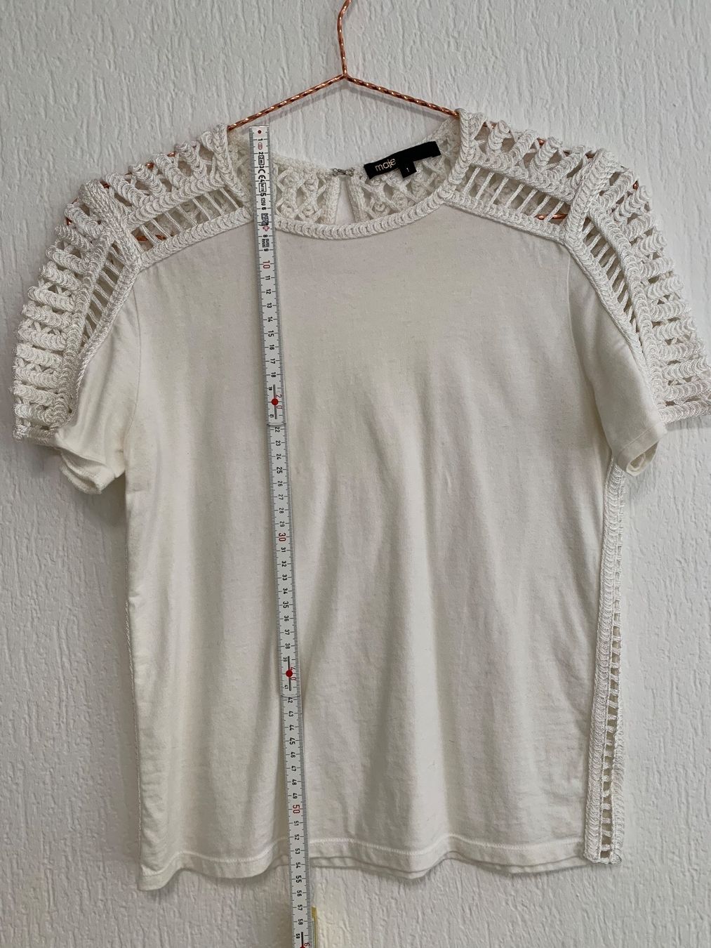 Maje Top: T-shirt blanc MAJE dentelle - Taille 1 – Nuovo (secondo la descrizione) da Lausanne venduto da Xiaoxi 4