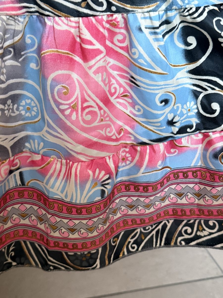 Kleider: Boho Stufenmaxikleid aus Seide/ Polyester  – Neu (gemäss Beschreibung) aus Sigriswil von ck56 6