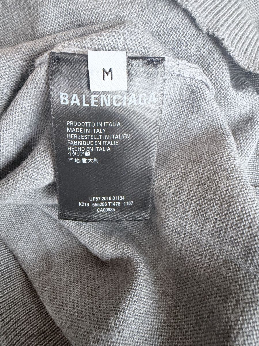 Maglioni & Felpe: Pull Balenciaga Gris Chiné, Taille M - État Impeccable – Nuovo (secondo la descrizione) da La Neuveville venduto da Lak7 2