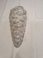 🎄 Glitzernder Zapfen, Christbaumschmuck, Silber, Neu 🎄 ...