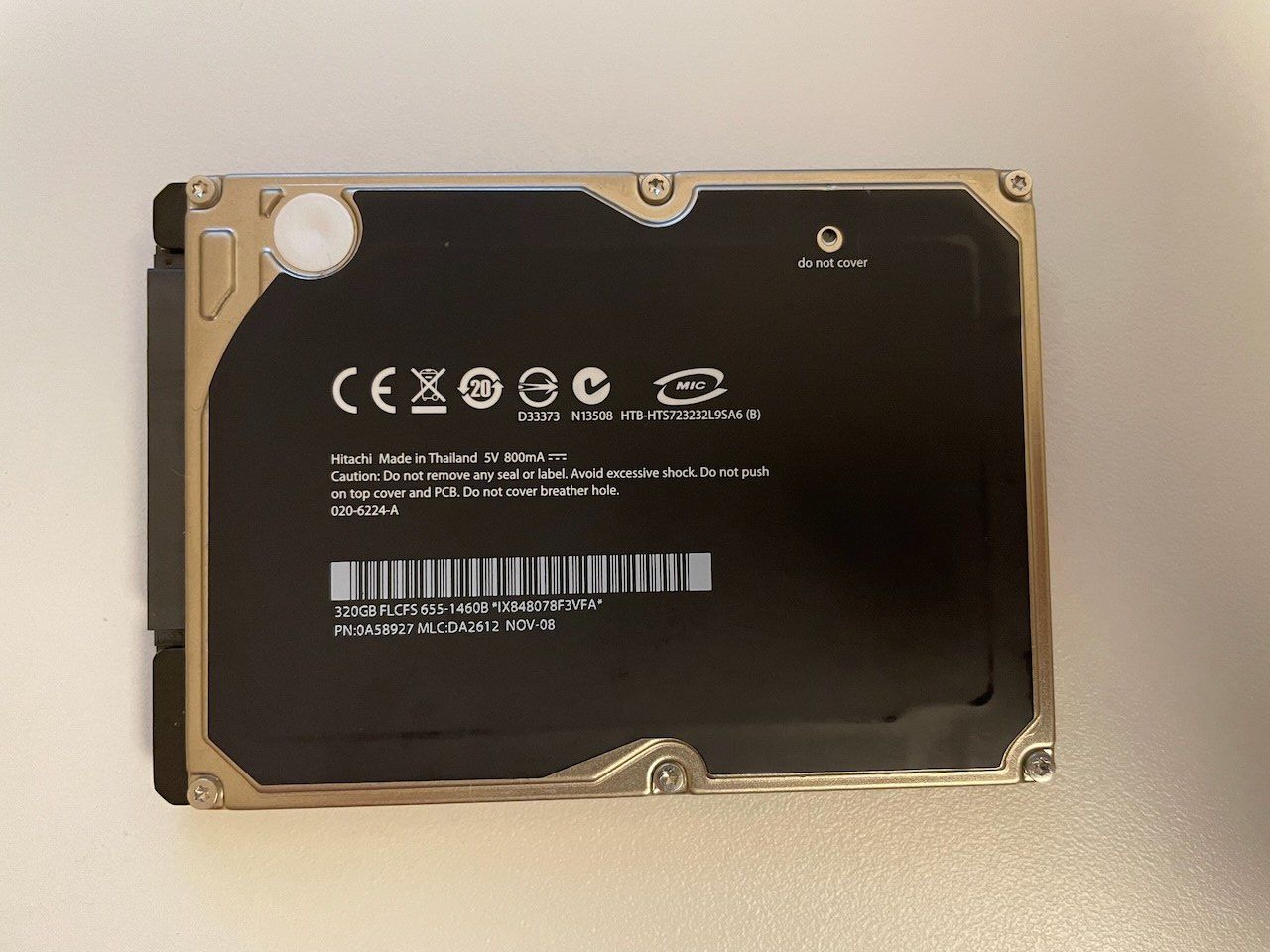 Hitachi Dischi rigidi: 320GB 2.5" SATA HDD Hitachi – Usato da Perly venduto da dom_mrf5