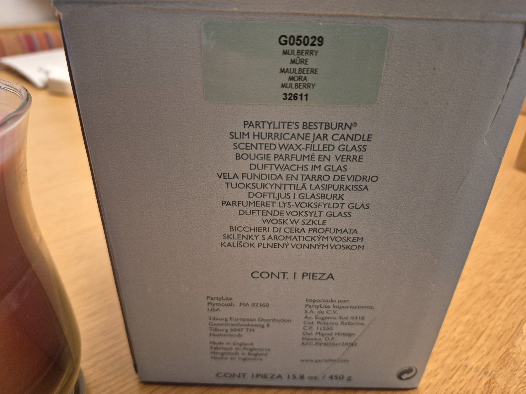 Partylite Candele: Partylite Duftwachsglas gross Maulbeere – Nuovo (secondo la descrizione) da Buttikon SZ venduto da sefa02 3