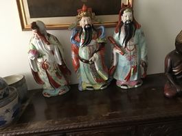 Fu Lu Shou Porzellanfiguren Gr ca 60 cm