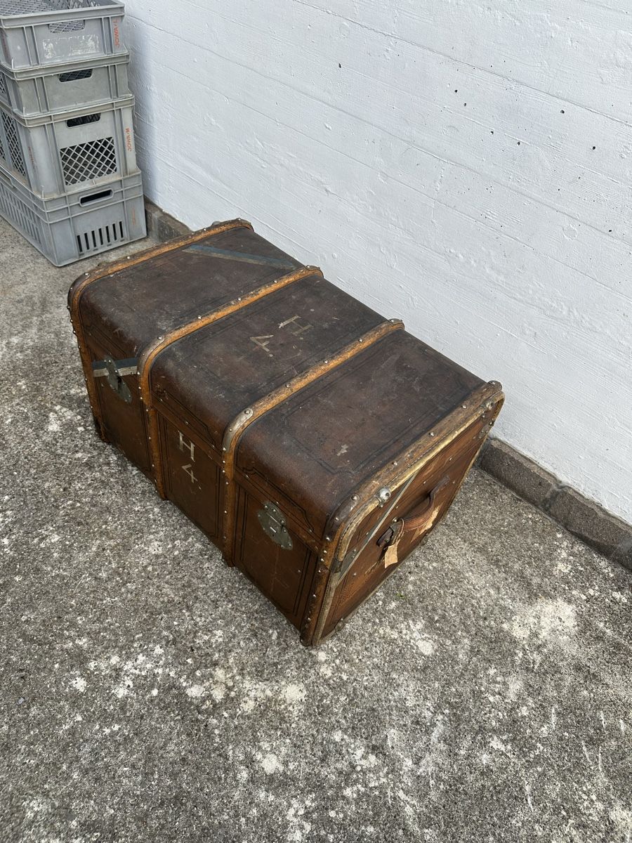 Swiss Valigie: Überseekoffer Holztruhe antik – Usato da Villmergen venduto da Bezdupe 6