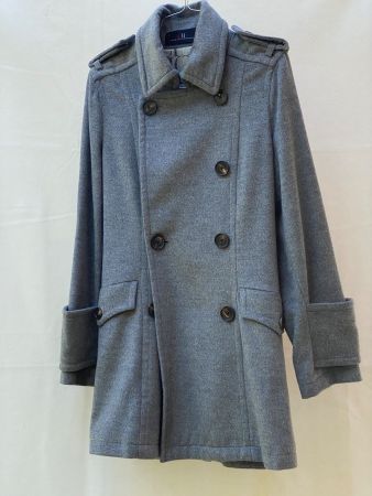 Damen-Wintermantel kurz, grau, Gr. S, C. Herrera, gebraucht