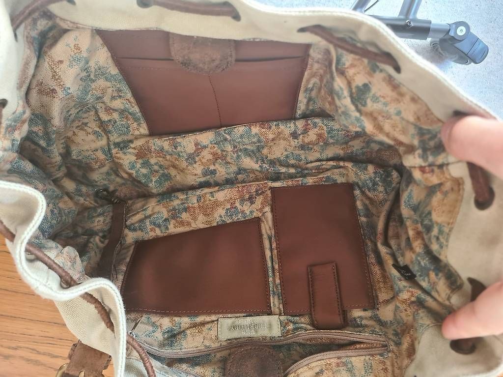 Borse da donna: Tasche Stoff & Leder Kombination casual – Usato da Wittenbach venduto da sufi03 4