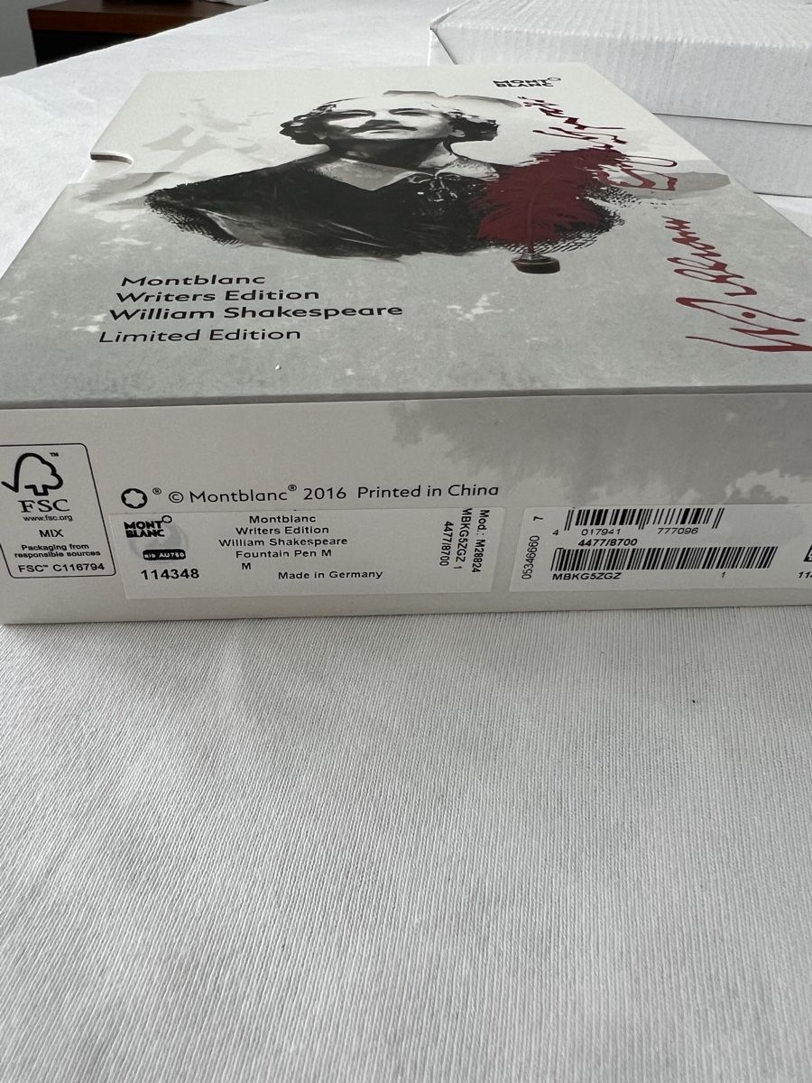 Montblanc Stifte & Marker: Montblanc Writers Edition Shakespeare NEU – Neu und originalverpackt aus Roggwil BE von and_sl26 4