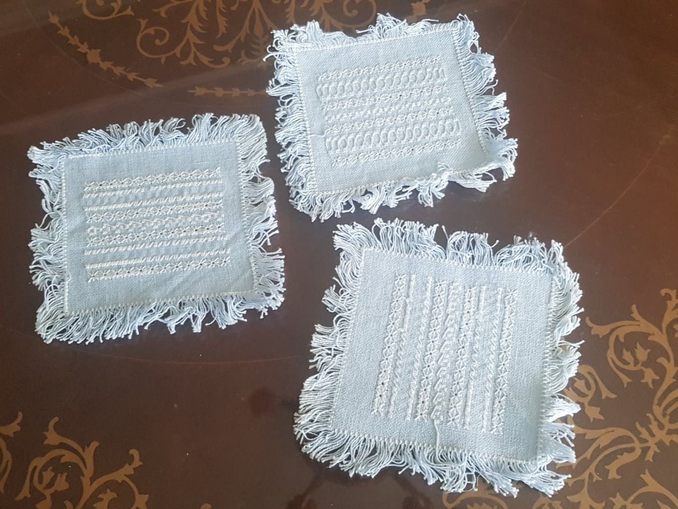 Untersetzer: Untersetzer Stickerei Textil antik – Gebraucht aus Mörschwil von wunderkiste44 3