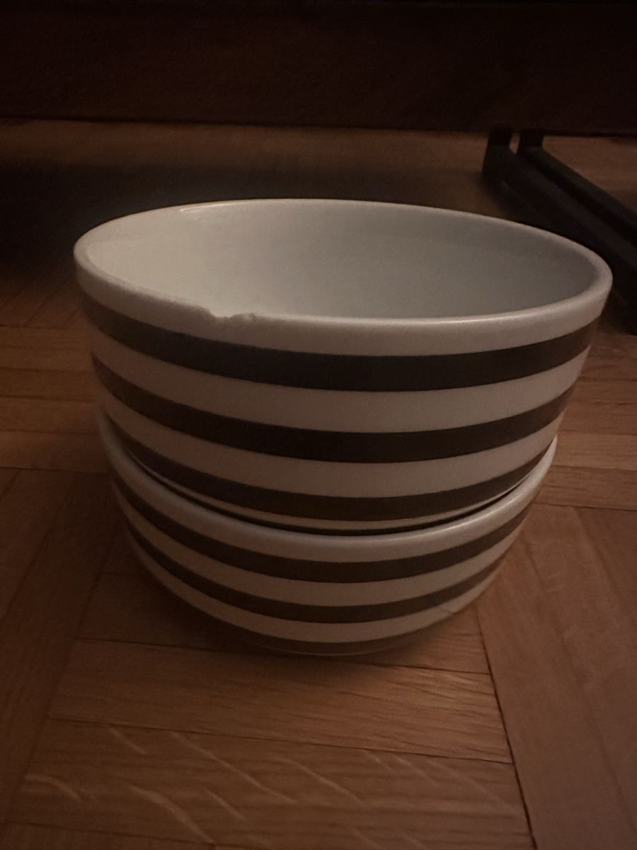 Schalen: Müsli/Suppenschale 2er Set black & white – Gebraucht aus Zürich von car_68nt 1