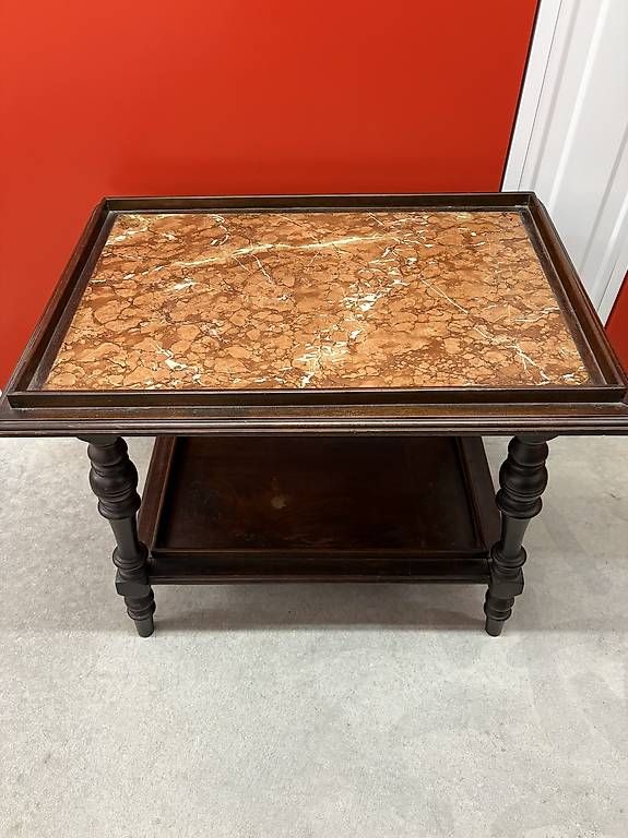 Tische: Table ancienne avec plateau en marbre – Gebraucht aus Aigle von vzurcher73 1