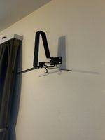 Motorrad Garderobe Wandhalterung Helmhalter schwarz