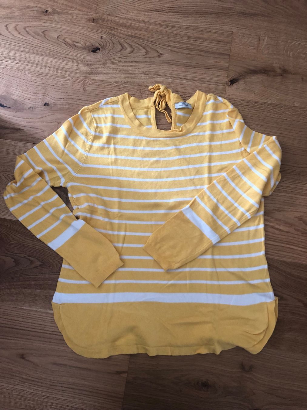 Maglioni & Felpe: Leichter Pullover gelb weiss gestreift 36 – Usato da Wattwil venduto da jopara