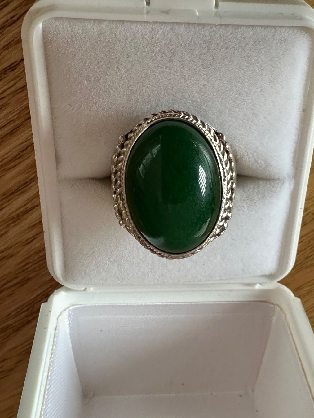 Ringe: Silberring mit Aventurin gr 55 – Gebraucht aus Herbriggen von Sehrazade