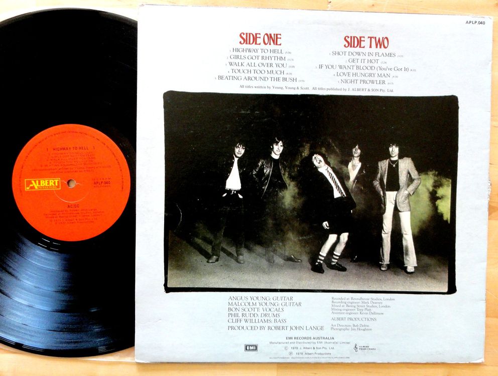 LP AC/DC highway to hell ALBERT AUSTRALIA 1979 top (Gebraucht) in ...