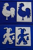 Basteln. Puzzles 2 Stück, Holz, zum Bemalen. Geschenk-Idee