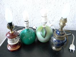 lot de 4 pieds de lampes divers