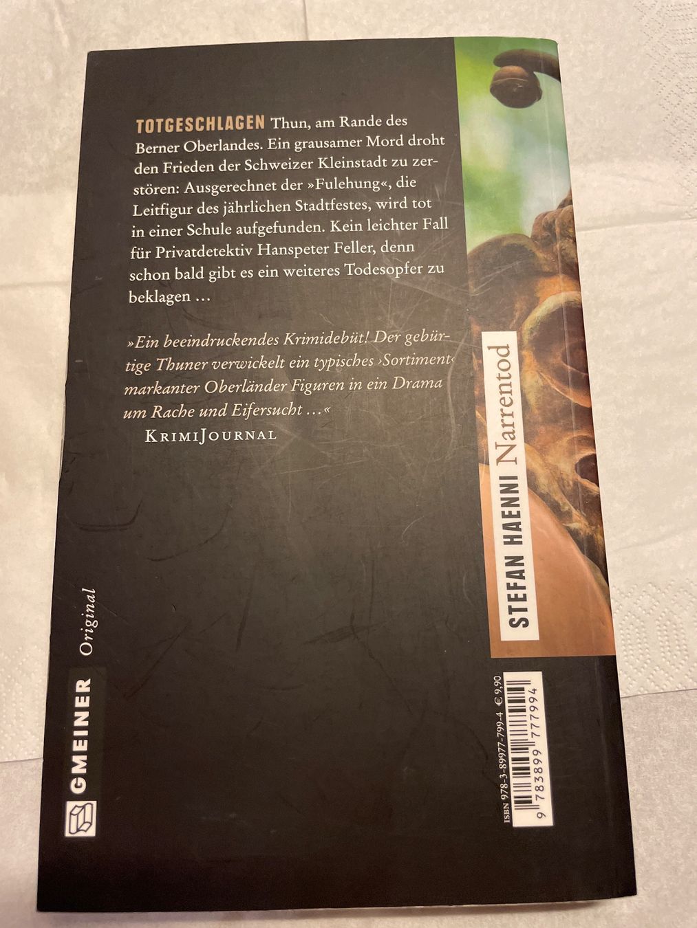 Livres: Narrentod, Stefan Haenni – D'occasion à Grünenmatt par Smiley1986 1