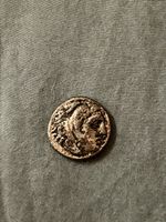 Antike Münze des Herrschers Alexander der Grosse