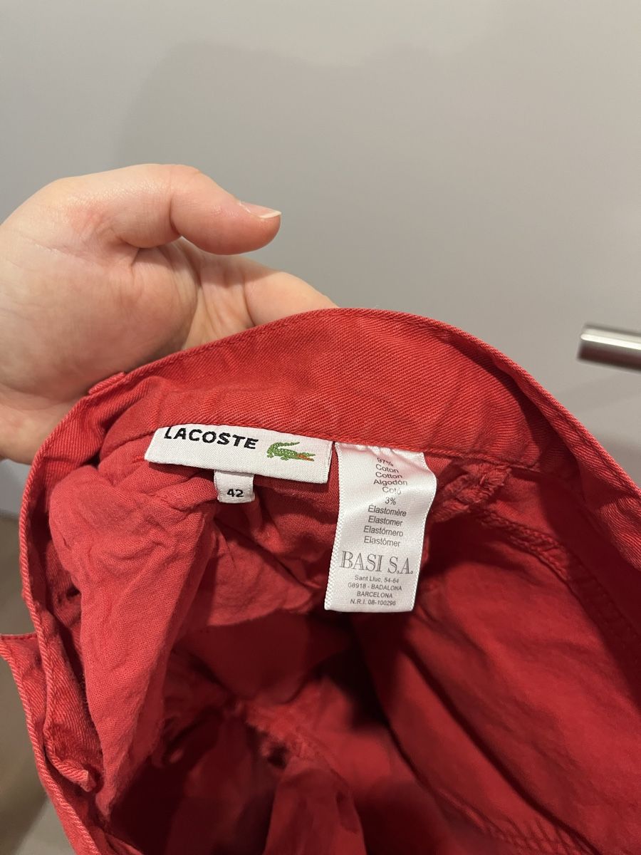 Lacoste Pantalons: Lacoste Hose Gr. 42 rot – D'occasion à Zürich par Shopmystyle 3