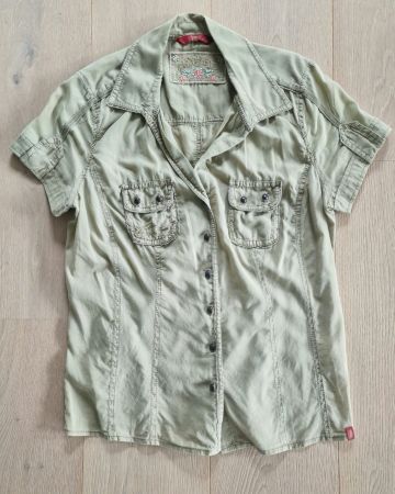 Bluse khaki edc by Esprit Gr. S (Damen)