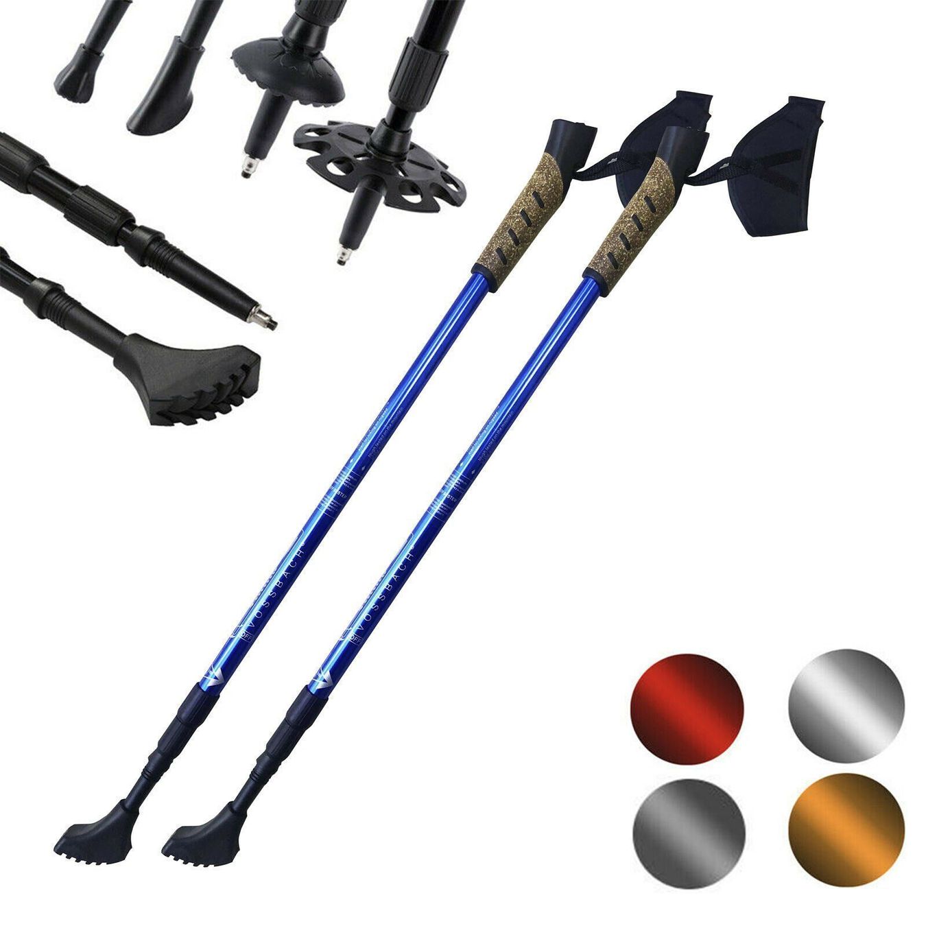 Bastoncini da trekking: +Nordic Walking Stöcke Wanderstöcke Wande – Nuovo e nell'imballaggio originale da Amriswil venduto da JaJa-Express