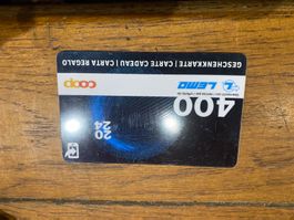 Carte cadeau coop 400chf édition privee Lemo collection