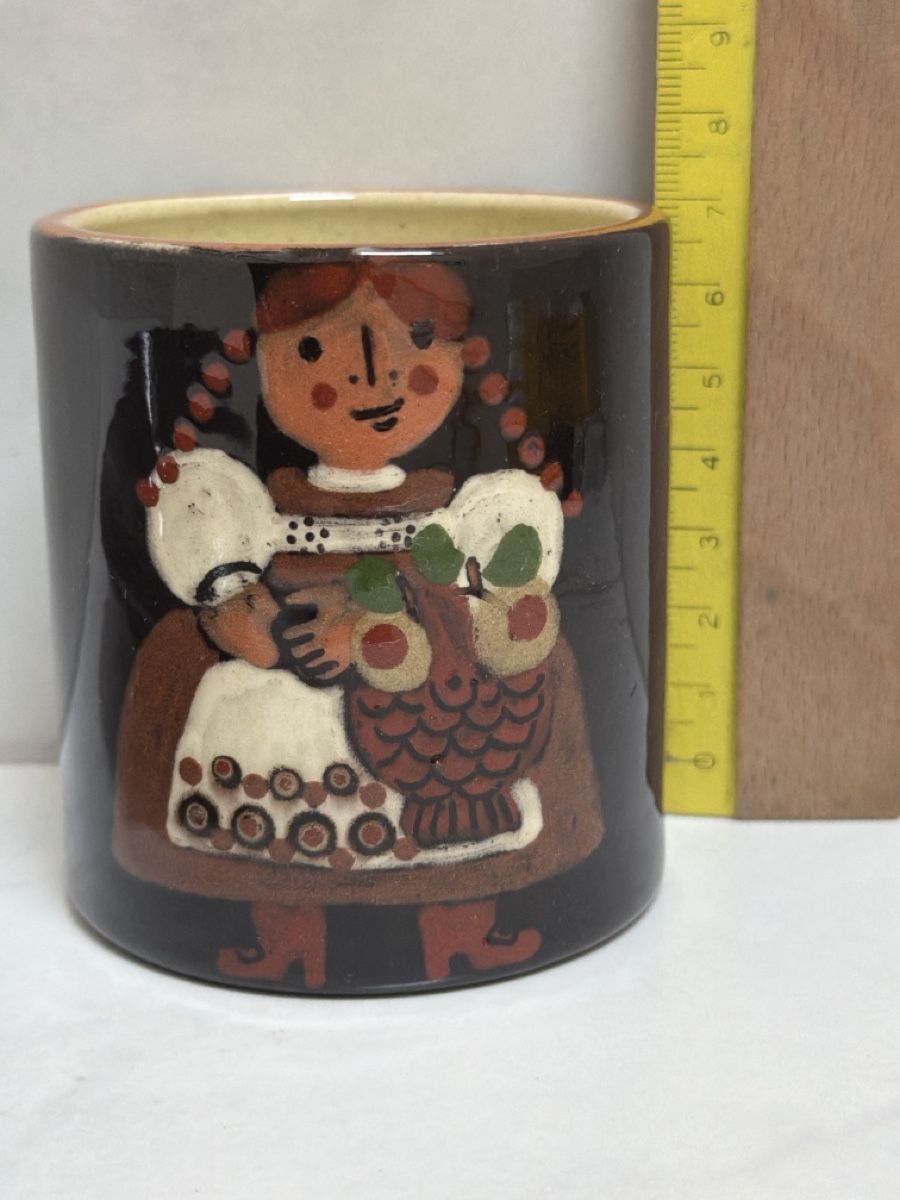 Set di piatti: Keramik von Jakob Stucki, Teller und Becher. – Usato da Biberist venduto da Momo33 7