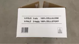 Papierhandtuecher V-Falz 2-lagig Zellstoff neu