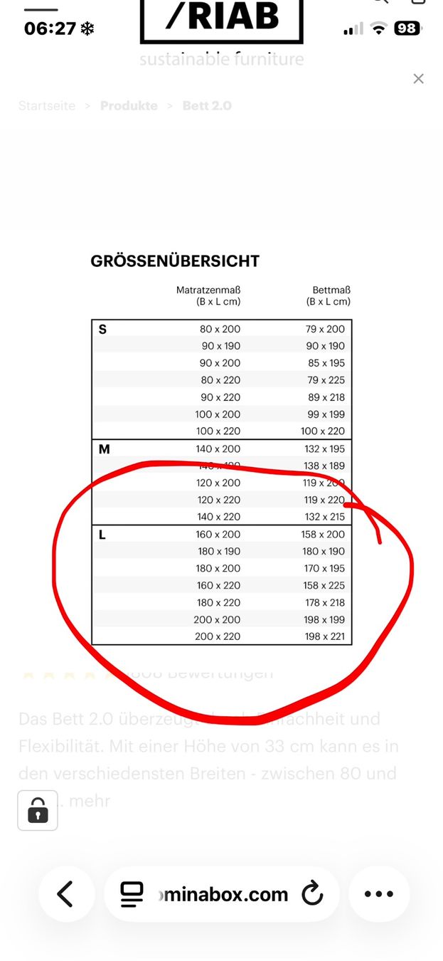 Betten: RIBA  roominabox Grösse L schwarz – Gebraucht aus Zürich von Eis 9