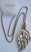 Halskette Kette Silber mit BLATT durch Gelenke beweglich