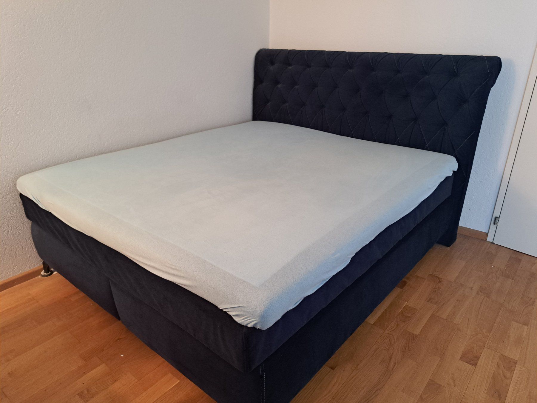 Letti: Edles Boxspringbett, Dunkelblau, 180x200 cm – Usato da Basel venduto da oliver21218 2