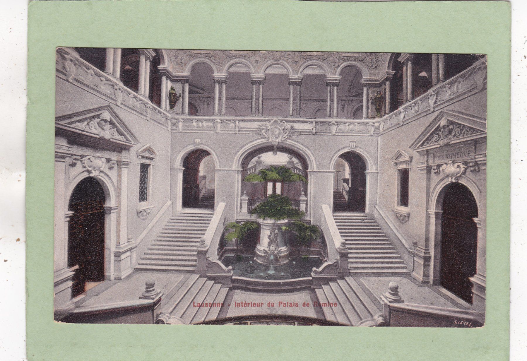 Cartoline postali: Lausanne Intérieur du Palais de Rumine – Usato da Herisau venduto da Lisegrat2008
