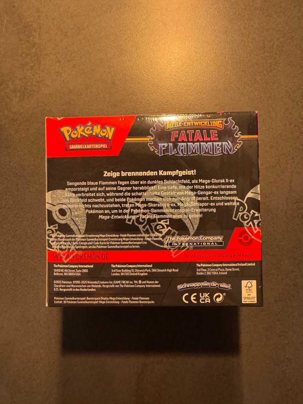 Pokémon Carte collezionabili: Pokemon Fatale Flammen 36er Display – Nuovo e nell'imballaggio originale da Winterthur venduto da Fischinho 2