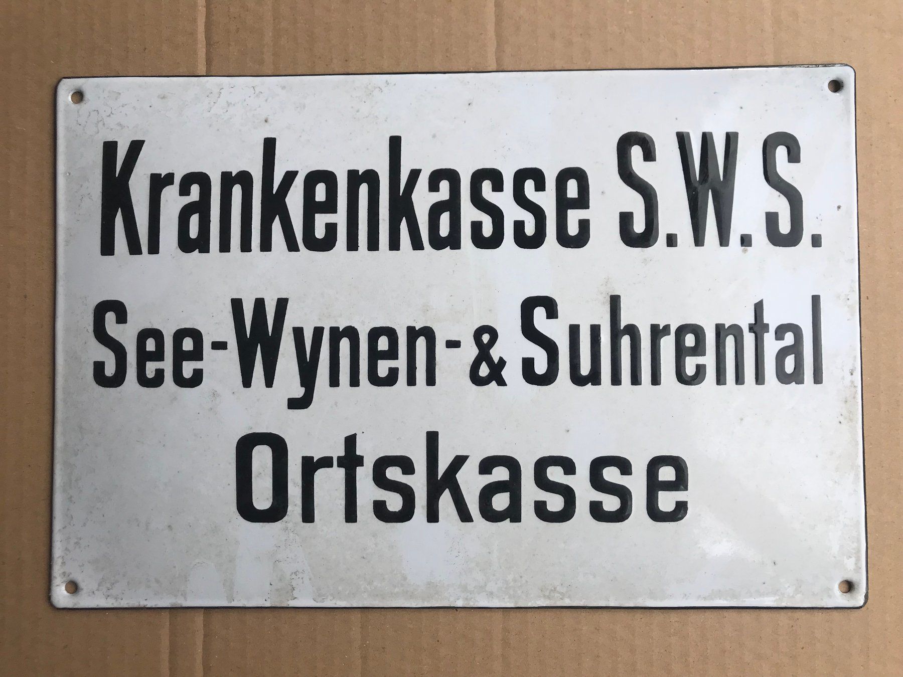 Schilder: Email Schild Krankenkasse – Gebraucht aus Unterkulm von Fabulirius 3